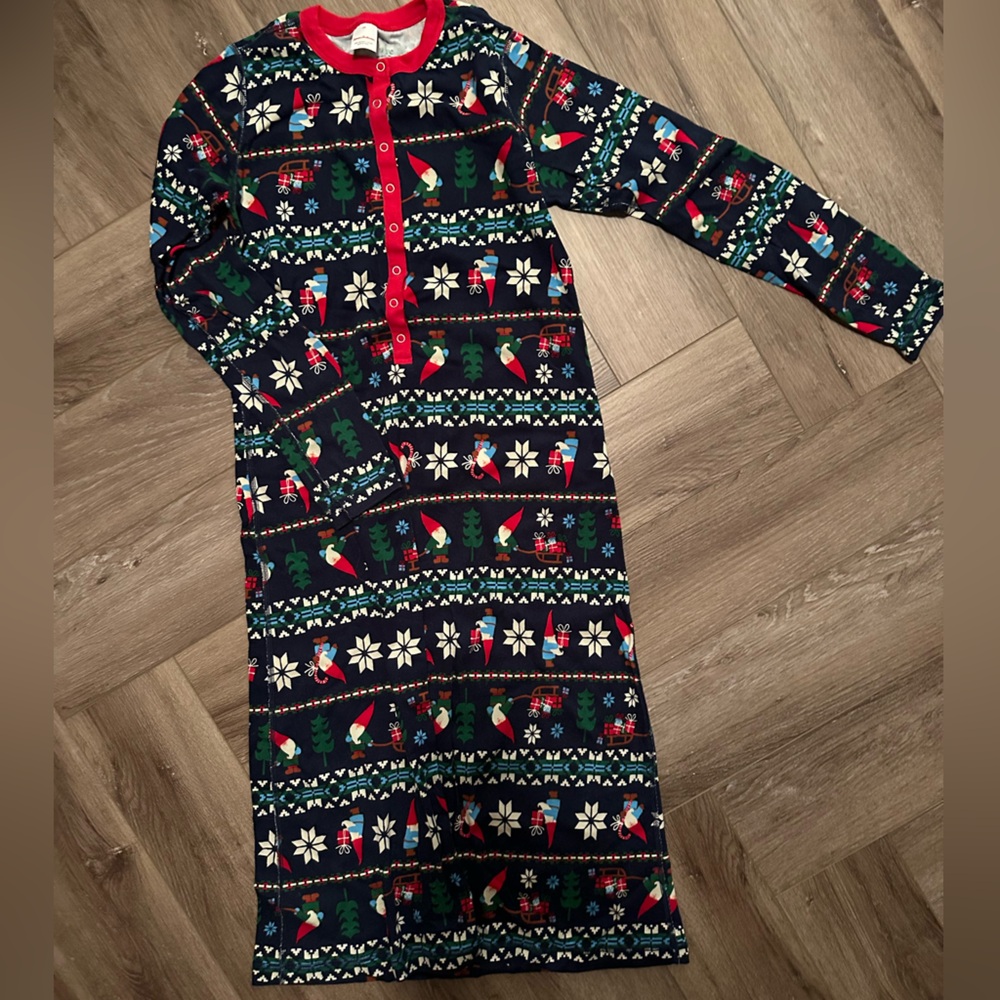 Hannah Andersson Festive Kids gnome Holiday Night Gown